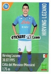 Sticker Lozano - SSC Napoli 2020-2021 - Erredi Galata Edizioni