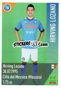 Sticker Lozano - SSC Napoli 2020-2021 n. 126 - Erredi Galata Edizioni