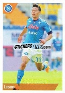 Sticker Lozano - SSC Napoli 2020-2021 - Erredi Galata Edizioni