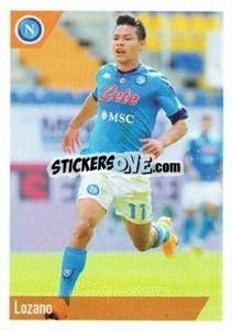 Sticker Lozano - SSC Napoli 2020-2021 n. 128 - Erredi Galata Edizioni