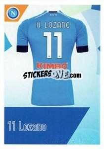 Sticker Lozano - SSC Napoli 2020-2021 n. 131 - Erredi Galata Edizioni