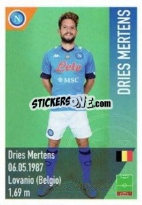 Sticker Mertens - SSC Napoli 2020-2021 n. 133 - Erredi Galata Edizioni