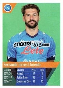Sticker Llorente - SSC Napoli 2020-2021 n. 139 - Erredi Galata Edizioni