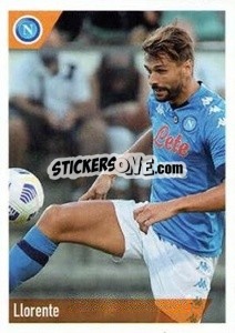 Sticker Llorente - SSC Napoli 2020-2021 n. 140 - Erredi Galata Edizioni