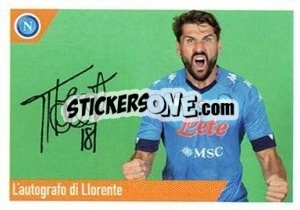 Sticker Llorente - SSC Napoli 2020-2021 n. 141 - Erredi Galata Edizioni