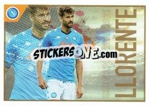 Sticker Llorente - SSC Napoli 2020-2021 n. 142 - Erredi Galata Edizioni