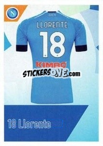 Sticker Llorente - SSC Napoli 2020-2021 n. 143 - Erredi Galata Edizioni