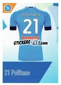 Sticker Politano - SSC Napoli 2020-2021 - Erredi Galata Edizioni