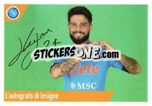 Sticker Insigne - SSC Napoli 2020-2021 n. 153 - Erredi Galata Edizioni