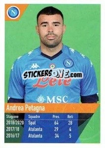 Sticker Petagna - SSC Napoli 2020-2021 n. 156 - Erredi Galata Edizioni