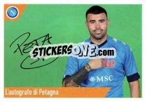 Figurina Petagna - SSC Napoli 2020-2021 - Erredi Galata Edizioni