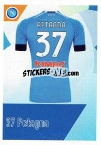 Sticker Petagna - SSC Napoli 2020-2021 n. 160 - Erredi Galata Edizioni