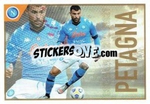 Figurina Petagna - SSC Napoli 2020-2021 - Erredi Galata Edizioni