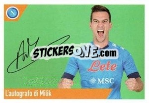 Sticker Milik - SSC Napoli 2020-2021 - Erredi Galata Edizioni