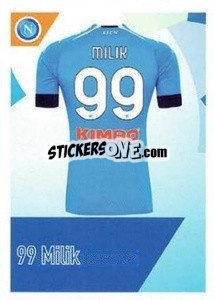 Sticker Milik - SSC Napoli 2020-2021 - Erredi Galata Edizioni