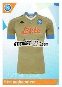 Sticker Prima Maglia Portiere - SSC Napoli 2020-2021 - Erredi Galata Edizioni