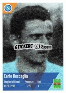 Sticker Carlo Buscaglia - SSC Napoli 2020-2021 - Erredi Galata Edizioni