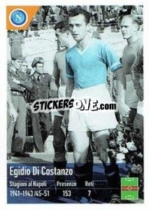 Sticker Egidio Di Costanzo - SSC Napoli 2020-2021 n. 174 - Erredi Galata Edizioni