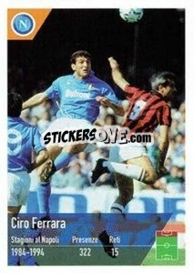 Sticker Ciro Ferrara - SSC Napoli 2020-2021 n. 180 - Erredi Galata Edizioni