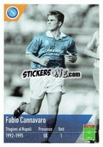 Cromo Fabio Cannavaro - SSC Napoli 2020-2021 - Erredi Galata Edizioni