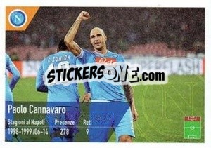 Sticker Paolo Cannavaro - SSC Napoli 2020-2021 n. 184 - Erredi Galata Edizioni