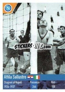 Cromo Attila Sallustro - SSC Napoli 2020-2021 - Erredi Galata Edizioni