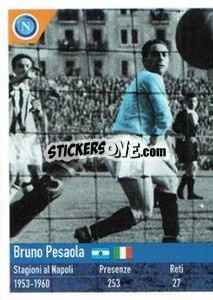 Sticker Bruno Pesaola - SSC Napoli 2020-2021 - Erredi Galata Edizioni