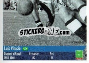 Sticker Luis Vinicio - SSC Napoli 2020-2021 - Erredi Galata Edizioni