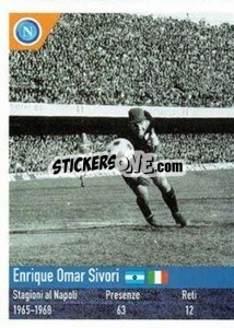 Sticker Enrique Omar Sivoli - SSC Napoli 2020-2021 - Erredi Galata Edizioni