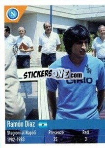 Cromo Ramon Diaz - SSC Napoli 2020-2021 - Erredi Galata Edizioni