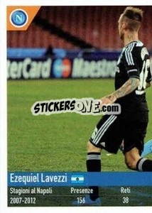 Sticker Ezequiel Lavezzi - SSC Napoli 2020-2021 - Erredi Galata Edizioni