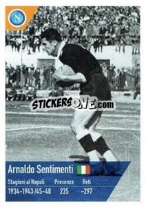 Figurina Arnoldo Sentimenti - SSC Napoli 2020-2021 - Erredi Galata Edizioni