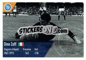 Figurina Dino Zoff - SSC Napoli 2020-2021 - Erredi Galata Edizioni