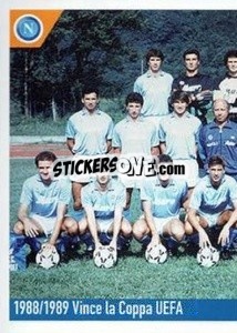 Sticker Vince La Coppa Uefa - SSC Napoli 2020-2021 - Erredi Galata Edizioni