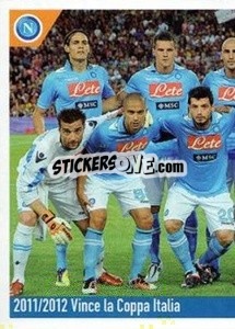 Sticker Vince La Coppa Italia - SSC Napoli 2020-2021 - Erredi Galata Edizioni