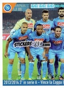 Sticker 3^ In Serie A - Vince La Coppa Italia - SSC Napoli 2020-2021 - Erredi Galata Edizioni