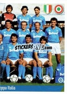 Cromo Campione D'Italia - Vince La Coppa Italia - SSC Napoli 2020-2021 n. B13 - Erredi Galata Edizioni