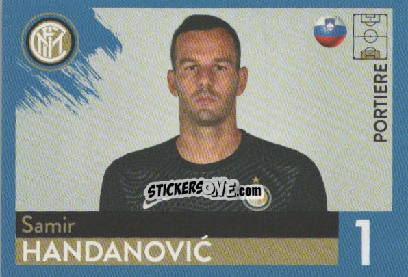 Sticker Samir Handanovic - F.c. Inter 2020-2021 n. 10 - Euro Publishing
