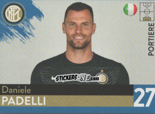 Sticker Daniele Padelli - F.c. Inter 2020-2021 n. 11 - Euro Publishing