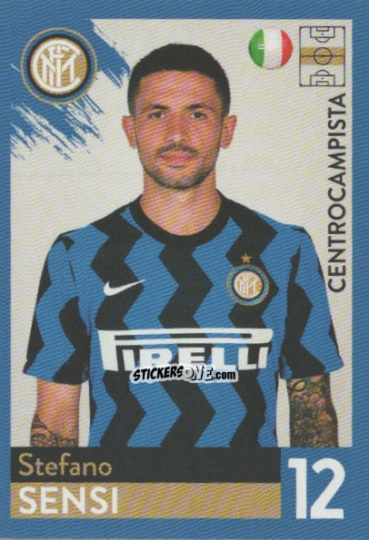 Figurina Stefano Sensi - F.c. Inter 2020-2021 n. 24 - Euro Publishing