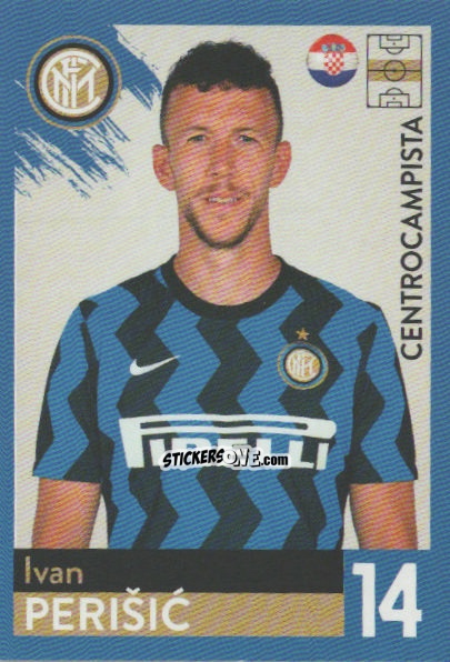 Sticker Ivan Perisic - F.c. Inter 2020-2021 n. 25 - Euro Publishing