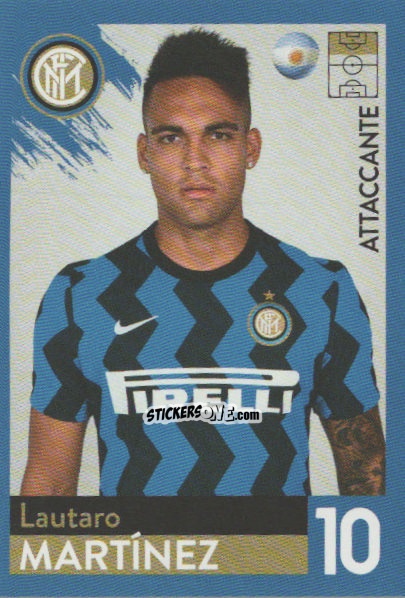 Cromo Lautaro Martinez - F.c. Inter 2020-2021 n. 34 - Euro Publishing