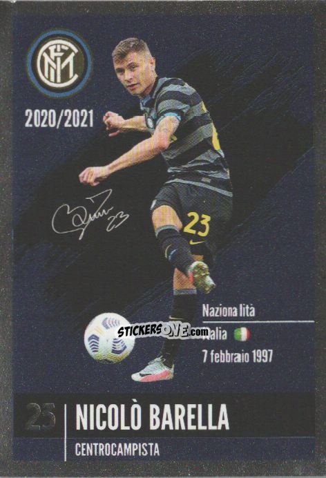Cromo Barella - F.c. Inter 2020-2021 n. I20 - Euro Publishing