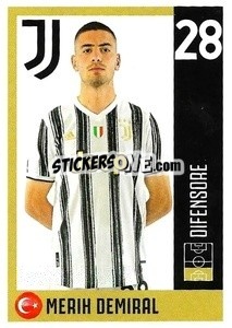 Sticker Merih Demiral - Juventus 2020-2021 n. 21 - Euro Publishing