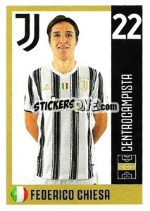 Cromo Federico Chiesa - Juventus 2020-2021 n. 23 - Euro Publishing