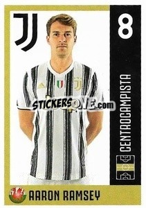 Sticker Aaron Ramsey - Juventus 2020-2021 n. 25 - Euro Publishing