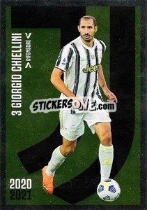 Sticker Chiellini - Juventus 2020-2021 - Euro Publishing
