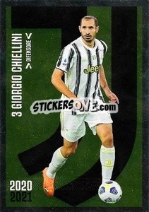 Figurina Chiellini - Juventus 2020-2021 - Euro Publishing