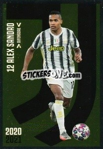 Sticker Alex Sandro - Juventus 2020-2021 - Euro Publishing