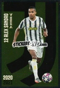 Sticker Alex Sandro - Juventus 2020-2021 n. J7 - Euro Publishing